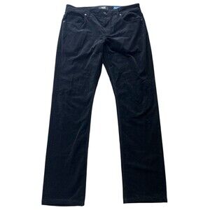 PAIGE Men’s Federal Slim Straight Pant in Black Corduroy Size 33 x 32